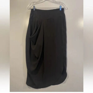 Banana‎ Blue Australia Designer Grey Midi Skirt Lagenlook Womens Size XS (850)